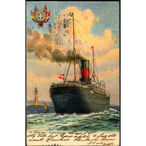 S/S Hellig Olav i Kristianiafjorden - Chr. J. Cato u/n - Brugt