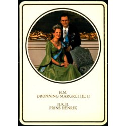 Dronning Margrethe II og Prins Henrik. - Rimor Mydtskov 101 - Ubrugt