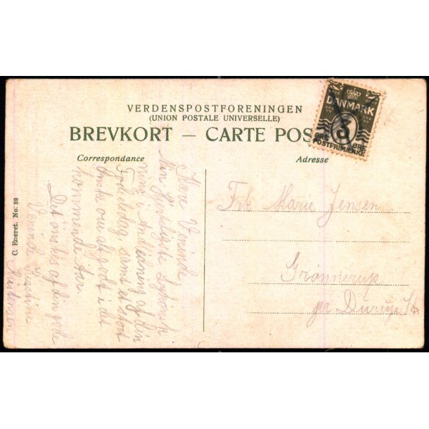 Postkort - Blkannuleret  6 - 1913 - Brugt