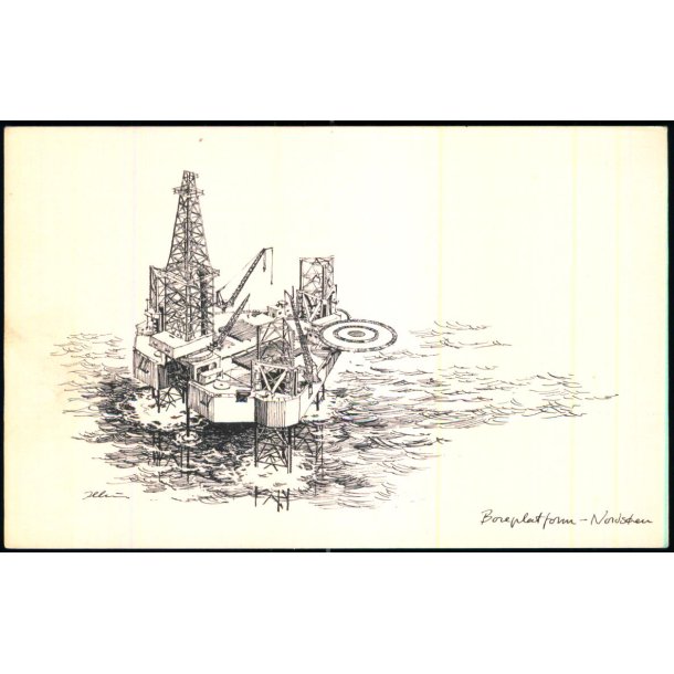 Illum - Boreplatform i Nordsen - Dansk smandskirke u/n - Ubrugt