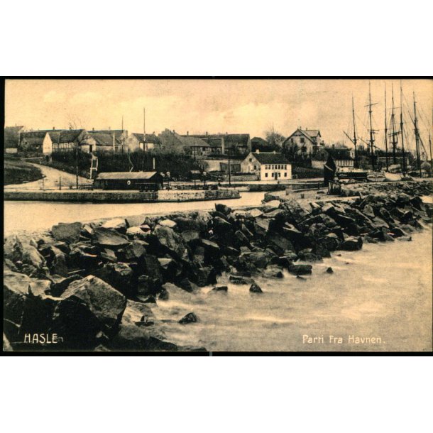 Hasle - Parti fra Havnen - Colbergs Bogh. Eneret