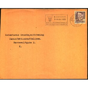 Perfin - Kbenhavns Kommune p Brev - Kbenhavns Grundejerforening - Stemplet