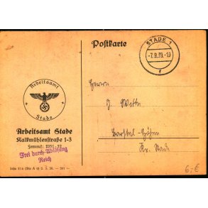 Tysk Arbeitsamt - Stade 7 -  9 - 39 - Til ??