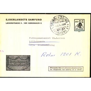 Brev - Retur 1201 K. - 1 - 12 - 76 -  Brugt