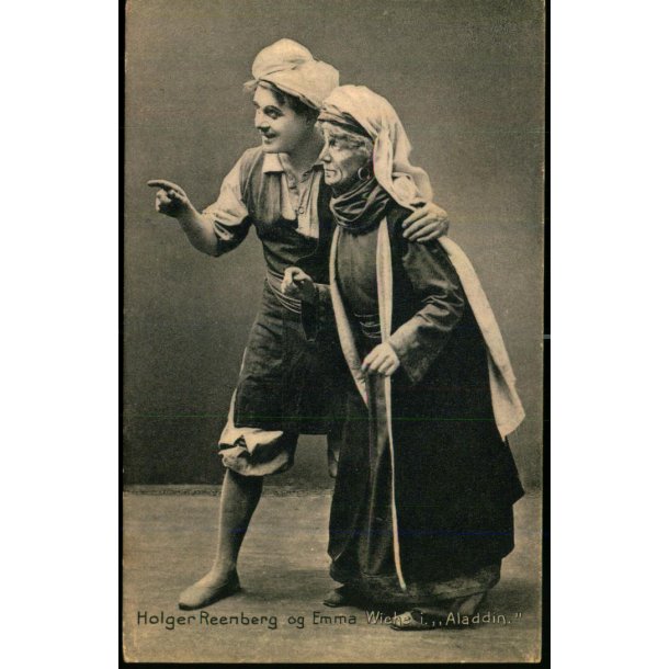 Holger Reenborg og Emma Wiche i "Aladdin" - P. Heckscher 5084 - Ubrugt