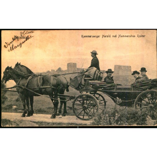 Bornholm - Kammersanger Herold ved Hammershus Ruiner - Colbergs Bogh. u/n - Brugt