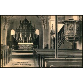 Aakirkeby - Kirken Indvendig - Colbergs Bogh. u/n - Brugt