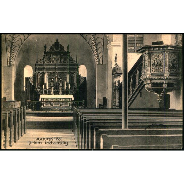 Aakirkeby - Kirken Indvendig - Colbergs Bogh. u/n - Brugt