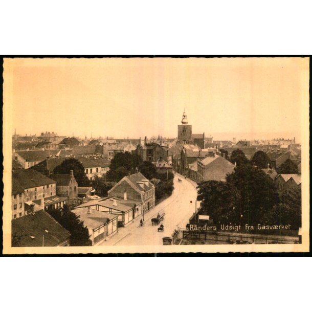 Randers - Udsigt fra Gasv�rket - Stender  R. 66 - Ubrugt
