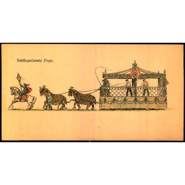 Rebslagerlavets Vogn - Visitkort 14 x7 u/n - Ubrugt