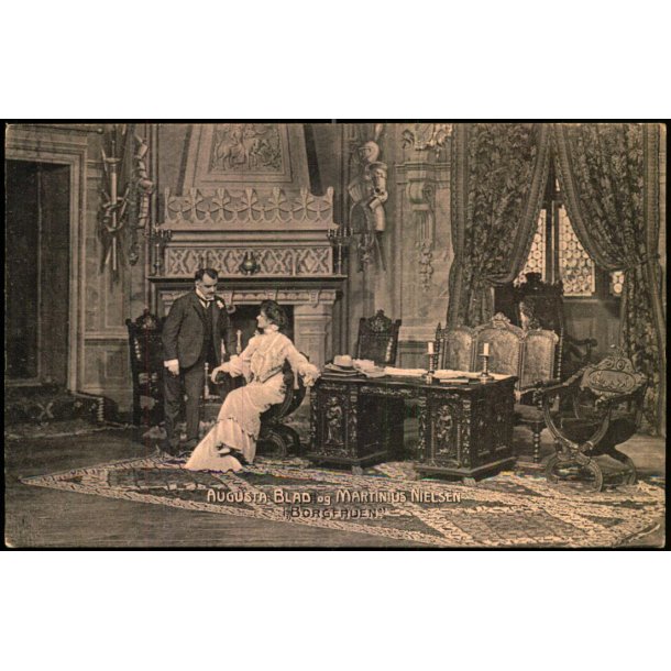 Augusta Blad og Martinus Nielsen i Borgfruen - Alex Vincent 1532 - Ubrugt