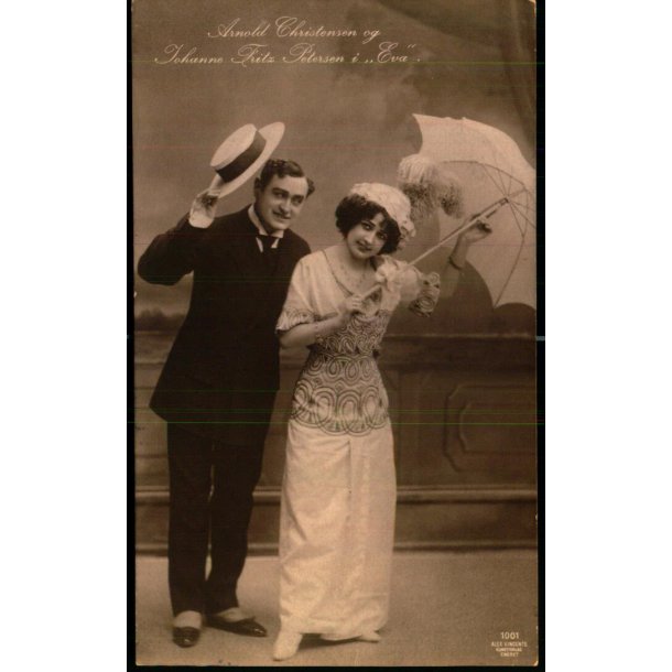 Arnold Christensen og Johanne Fritz Petersen i Eva - Alex Vincent 1001 - Brugt
