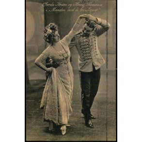 Gerda Krum og Henry Seemann i Manden med de tre Koner  - Alex Vincent 1707 - Brugt