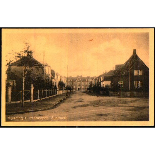 Nyk�bing F. - Fredensgade - Sygehuset - Mackenprangs Bogh. 54413 - Ubrugt