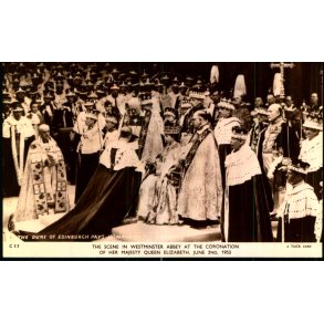 Coronation - Dronning Elizabeth  II - Westminster Abbey - Ubrugt