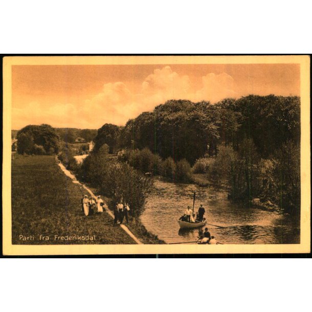 Parti fra Frederiksdal - Henriksens Bogh. 10713 - Ubrugt - Har v�ret kl�bet op !