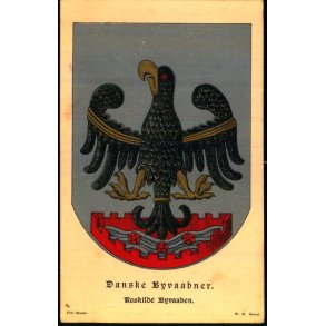 Danske Byvaabner - Roskilde Byvaaben - Fritz Benzen 51 - Ubrugt