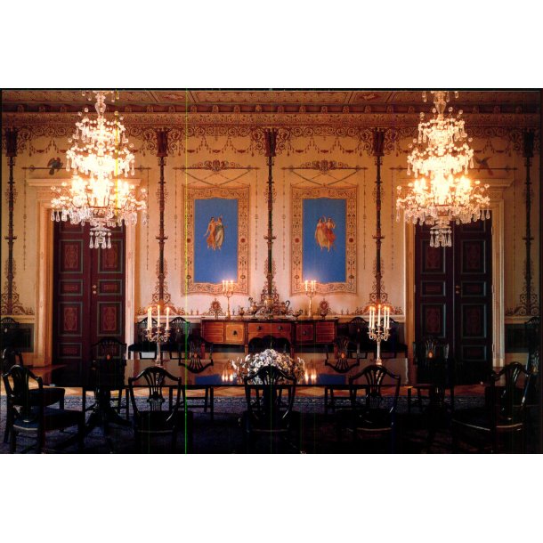 Den daglige spisesal - Det kongelige Slot - Posten 4 - 12x17 cm - Ubrugt