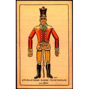 BW - Sprllemand ca. 1800 - Dansk Folkemuseum - Alfred Jocobsen 56 - Ubrugt