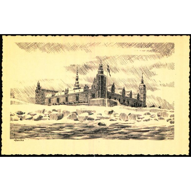 V. Hancke - Kronborg - Helsingr - Stender u/n  - Ubrugt