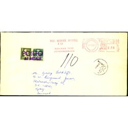 Efterporto - Brev fra Syd Africa  13 - 12 - 1972 - Efterporto  110 re