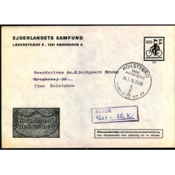 Brev til Holstebro 25 - 7 75  - Retur   - Ny adresse - Brugt