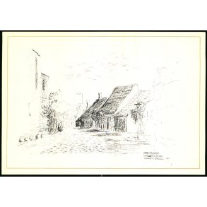 Pr�stegade med flere Middelalderhuse - u/n - Ubrugt