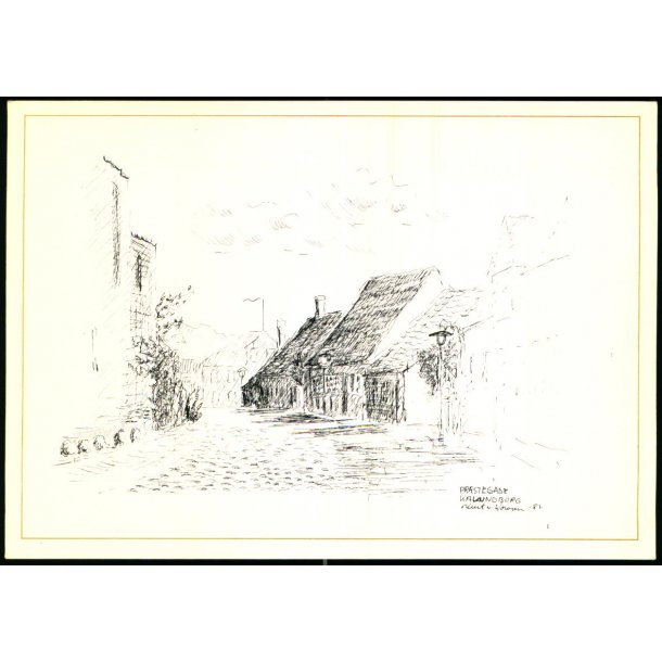 Pr�stegade med flere Middelalderhuse - u/n - Ubrugt