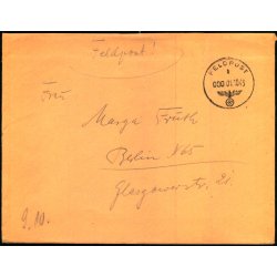 Tysk Feldpostbrev - Feldpoststempel 1 - 10 - 43 - Feldpost No. 02603 W - Til Berlin