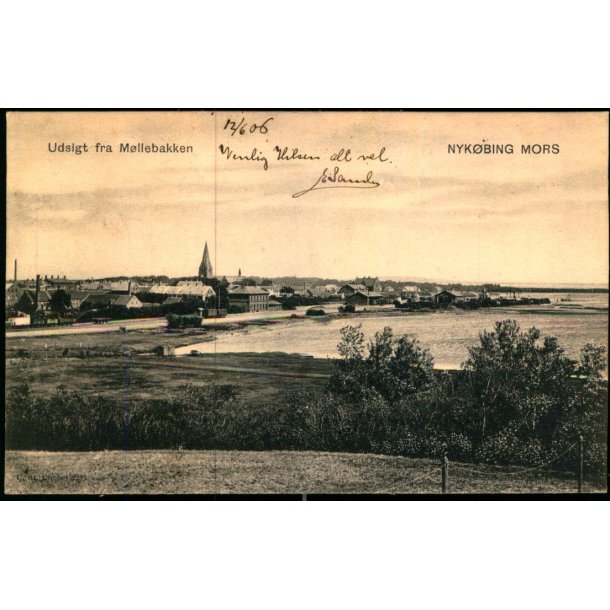 Nyk�bing Mors - Udsigt fra M�llebakken - C. St. 2251 - Brugt