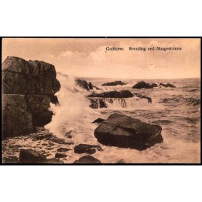 Gudhjem - Branding ved Maagestolene - J.P. Rnne 87 - Ubrugt