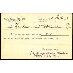 Dansk Elektricitets Aktieselskab - Kbh. - u/n - Brugt