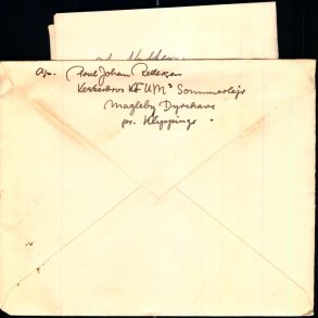 Brev med indhold (3 Ark) fra Vesterbros K.F.U.M. Sommerlejr 1944 - Magleby - Klippinge - Brugt