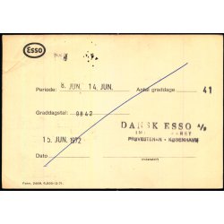 Dansk Esso - Kbh.K.  - 211 - Brugt.