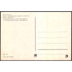 Kongeslottet med Skulptur af Dronning Maud - Oslo - Mittet 12 - Ubrugt