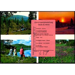 Postkort fra Sverige 9 - 8- 90  - Til Tnder - Returpostkontoret   - Flyttet !