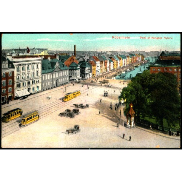 K�benhavn - Parti af Kongens Nytorv - u/n