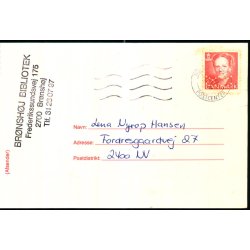 Perfin - Kbenhavns Kommune p Brev - Brnshj Bibliotek - Stemplet