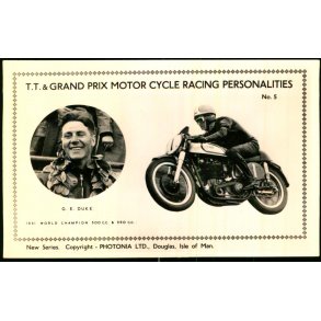 T.T. & Grand Prix Motor Cycle Racing - G.E.Duke - Photonia 5 - Ubrugt