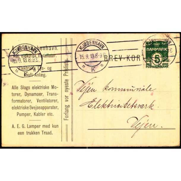 Dansk Elektricitets Aktieselskab - Kbh. - u/n - Brugt
