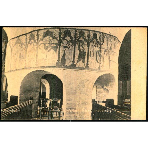 Bornholm - sterlars Kirke Indvendig - Frits Srensen 206 - Ubrugt