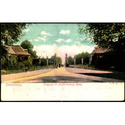 Kbenhavn - Indgang til Frederiksberg Have - Med Gulddrys - Cr. 73 - Brugt