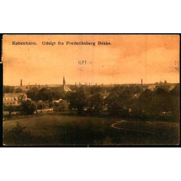 Kbenhavn - Udsigt fra Frederiksberg Bakke - Eneret 501 - Brugt