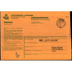 Samlekuvert - M/S Jutlandia 20 - 10 - 77 - Gteborg - Sverige