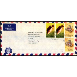 Luftpost Brev fra Kenya til Tyskland - 20 - 2 - 77