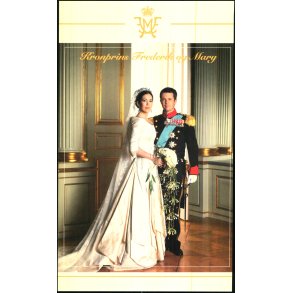 Kronprins Frederik og Marys Bryllup  - Billede 30x18 cm.