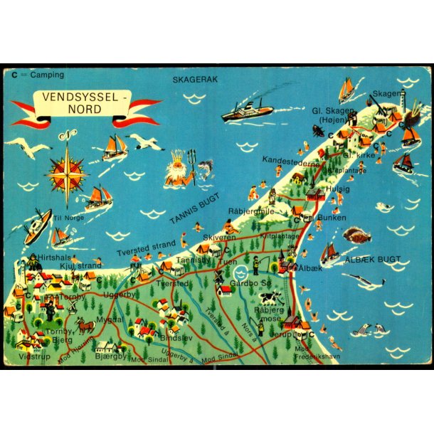 Vendsyssel Nord - Stjerne Foto 35407 - Ubrugt