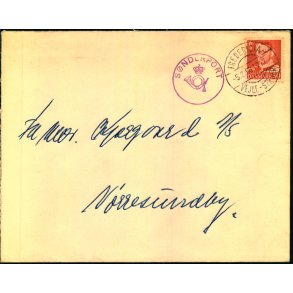 SNDERPORT Posthornsstempel p Brev