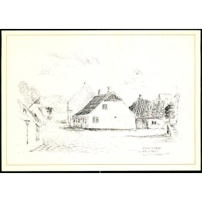 Strandstr�de med Danmarks mindste Hus - u/n - Ubrugt
