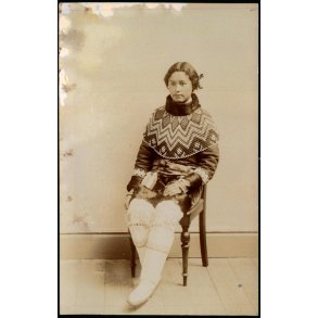 Grnland - Fotokort u/n - Ubrugt - Kanten af foto faldet af !